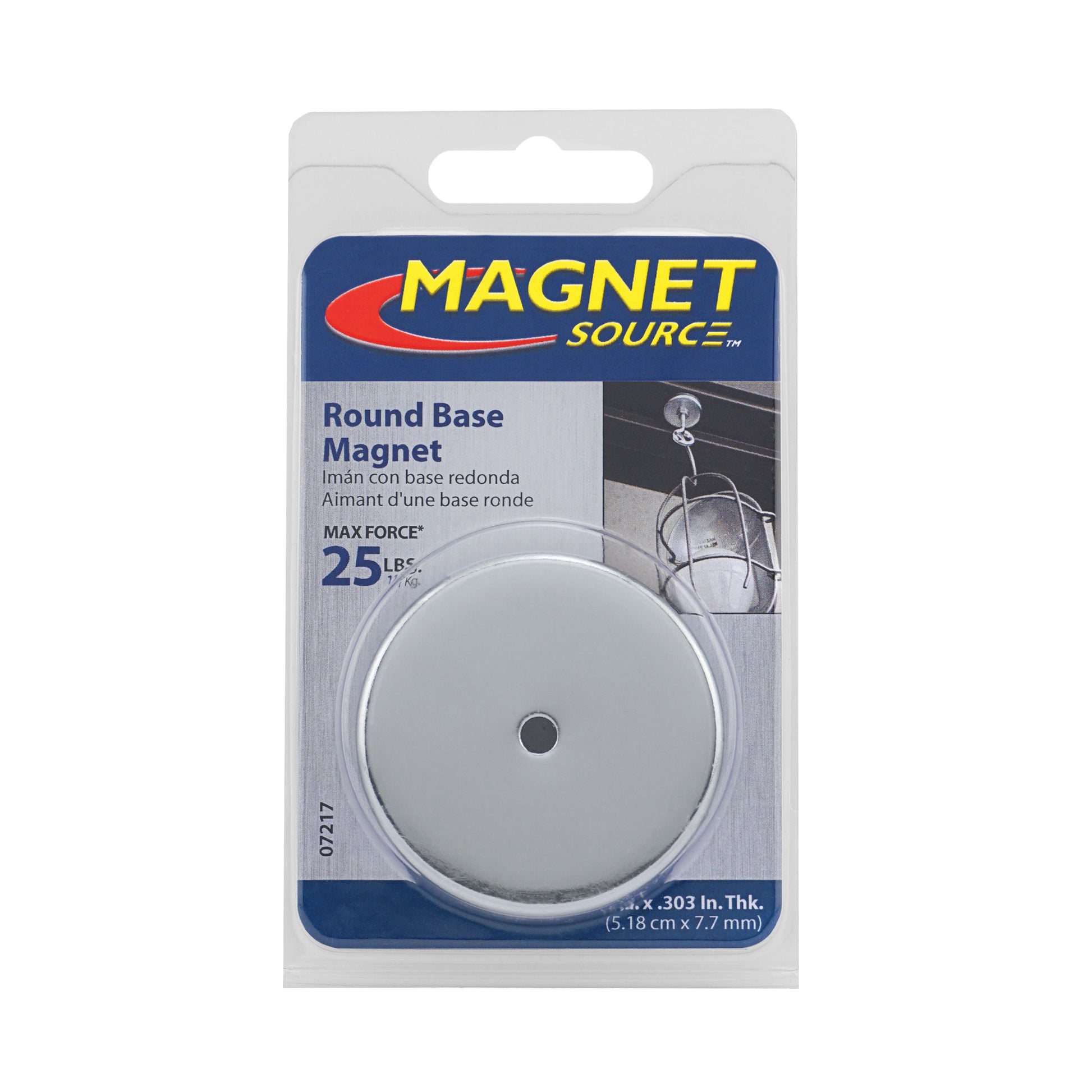 Load image into Gallery viewer, 07217 Ceramic Round Base Magnet - Bottom View
