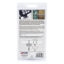 Load image into Gallery viewer, 07596 Ceramic Round Base Magnet with Attachments - Back of Packaging