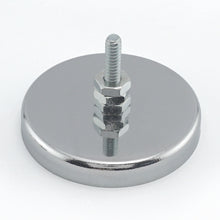 Load image into Gallery viewer, RB50KITBX Ceramic Round Base Magnet with Attachments - 45 Degree Angle View