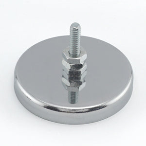 RB50KITBX Ceramic Round Base Magnet with Attachments - 45 Degree Angle View