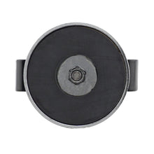 Load image into Gallery viewer, RB50BVCC Ceramic Round Base Magnet with Black Spring Clamp - Bottom View