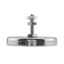 Load image into Gallery viewer, RB50B3N Ceramic Round Base Magnet with Bolt and Nuts - Bottom View
