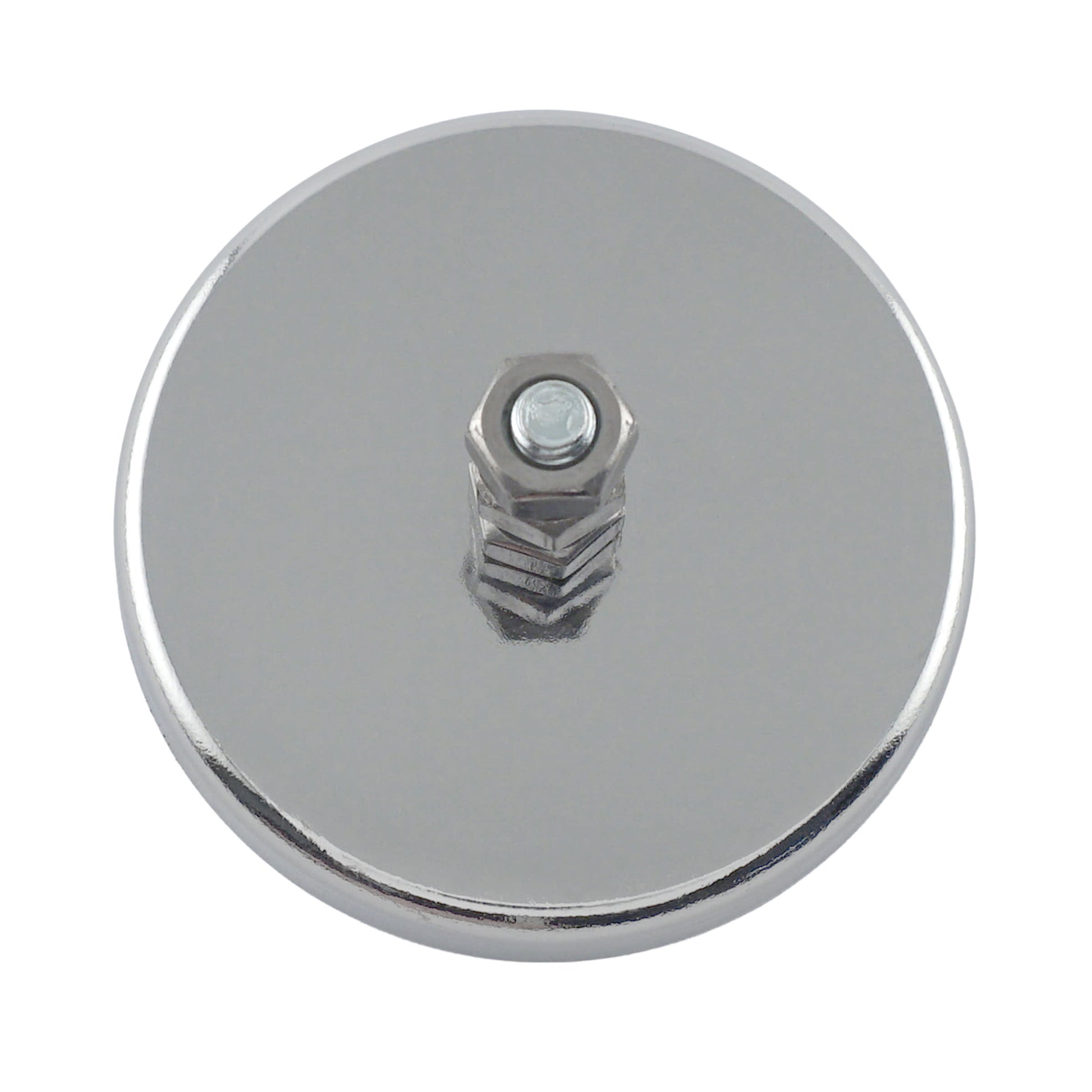 Load image into Gallery viewer, RB70B3N Ceramic Round Base Magnet with Bolt and Nuts - Bottom View