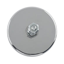 Load image into Gallery viewer, RB50B3NX5 Ceramic Round Base Magnet with Bolt and Nuts (5pk) - Top View