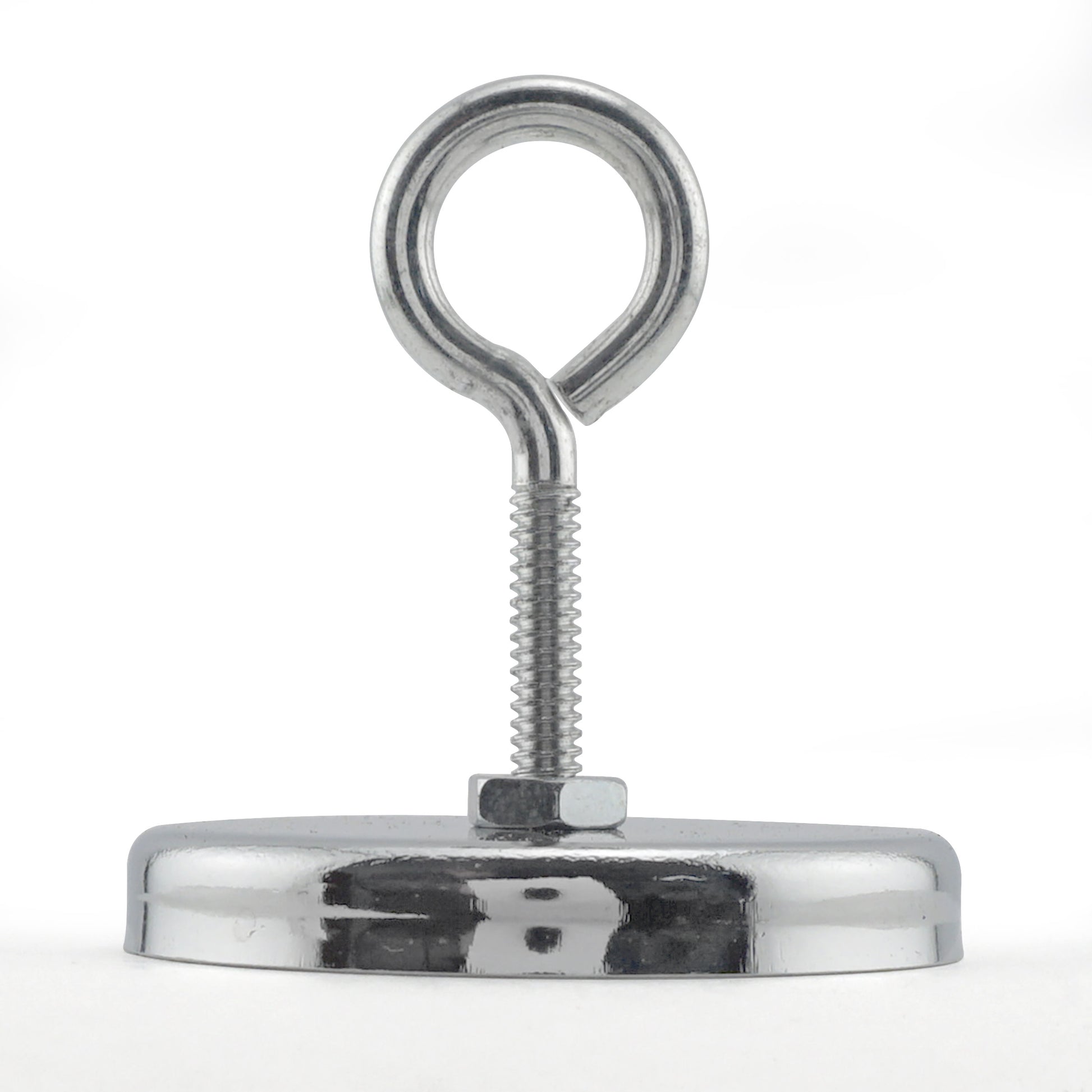 Load image into Gallery viewer, RB50EB Ceramic Round Base Magnet with Eyebolt - Side View