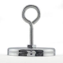 Load image into Gallery viewer, RB50EB Ceramic Round Base Magnet with Eyebolt - Side View