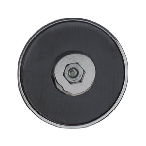 RB50EB Ceramic Round Base Magnet with Eyebolt - Bottom View