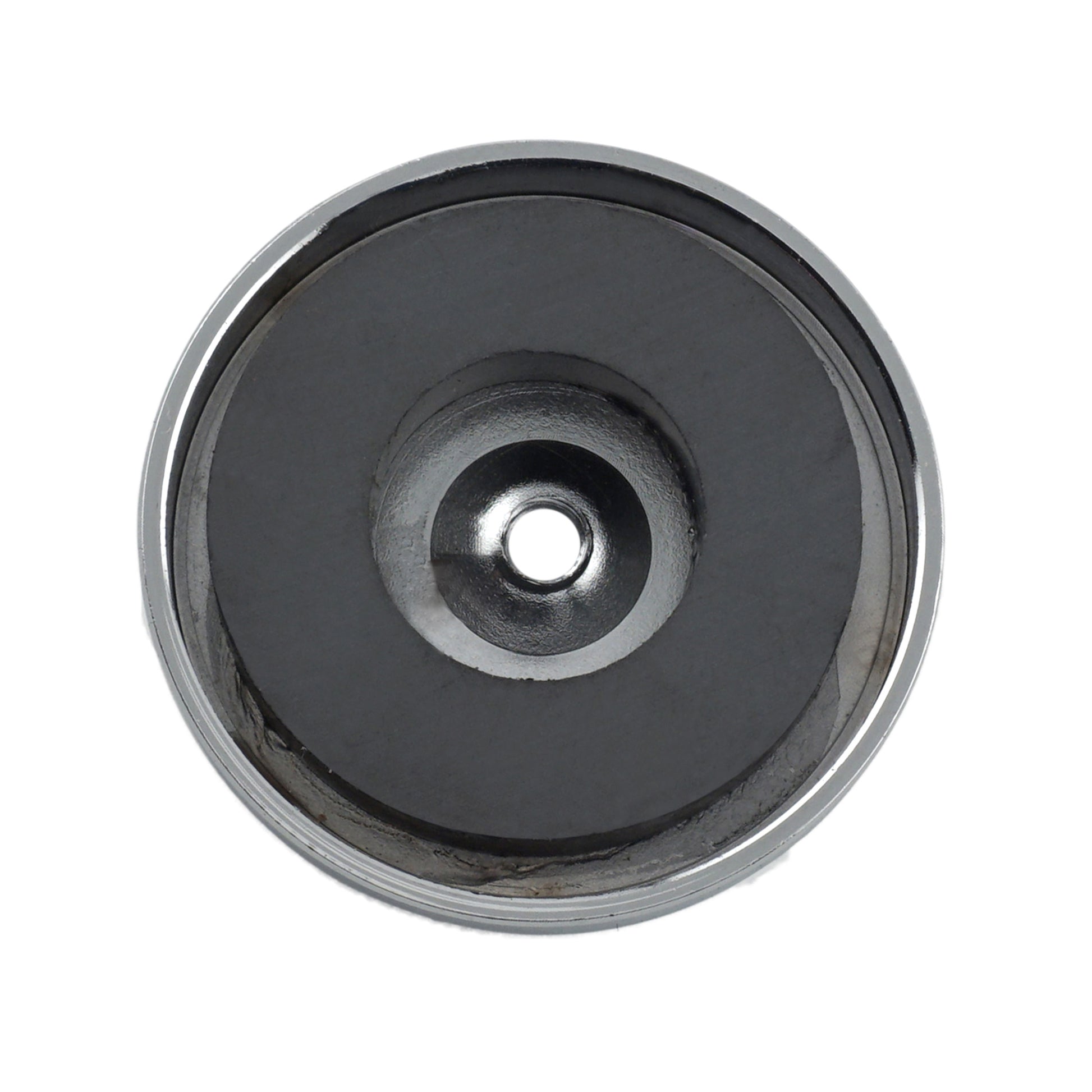 Load image into Gallery viewer, RB44C Ceramic Round Base Magnet with Female Thread - Bottom View