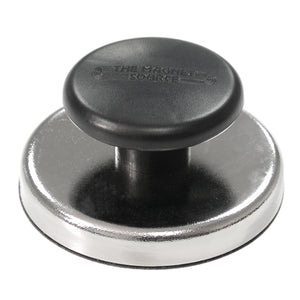 07505 Ceramic Round Base Magnet with Knob - 45 Degree Angle View