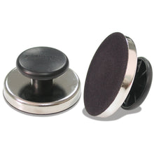 Load image into Gallery viewer, 07505 Ceramic Round Base Magnet with Knob - 45 Degree Angle View