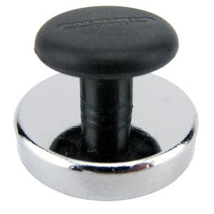 07516 Ceramic Round Base Magnet with Knob - 45 Degree Angle View