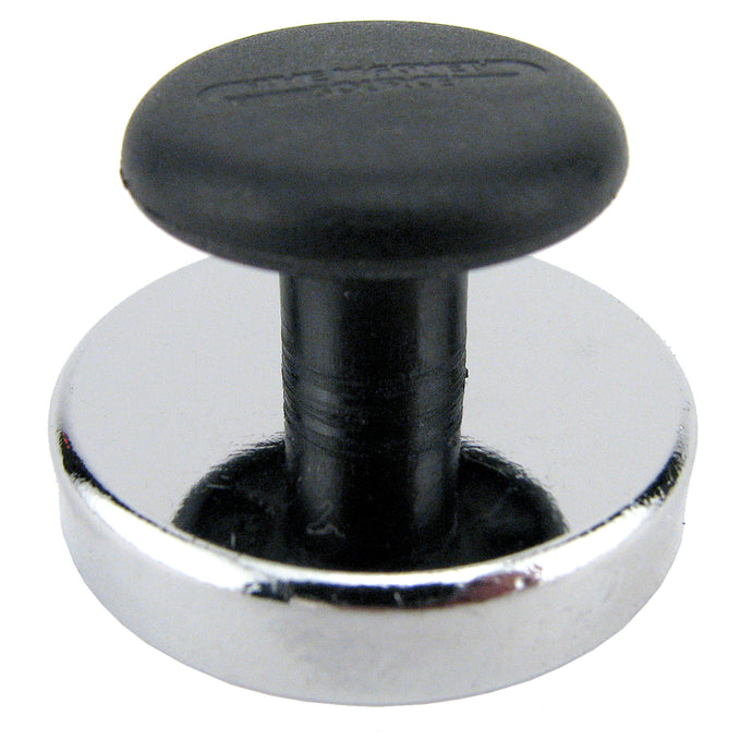 07516 Ceramic Round Base Magnet with Knob - 45 Degree Angle View