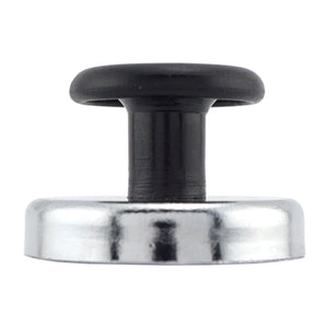 07516 Ceramic Round Base Magnet with Knob - Top View