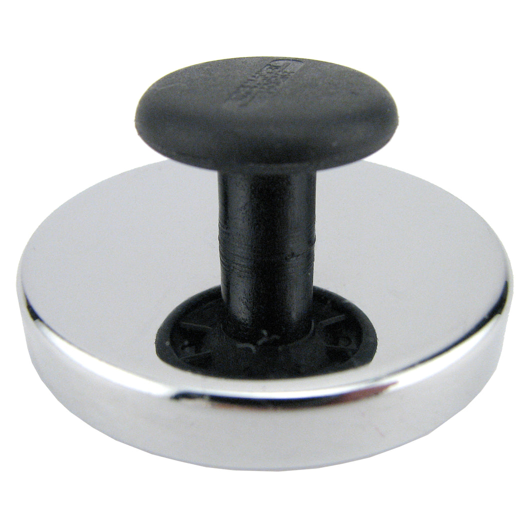 07517 Ceramic Round Base Magnet with Knob - 45 Degree Angle View