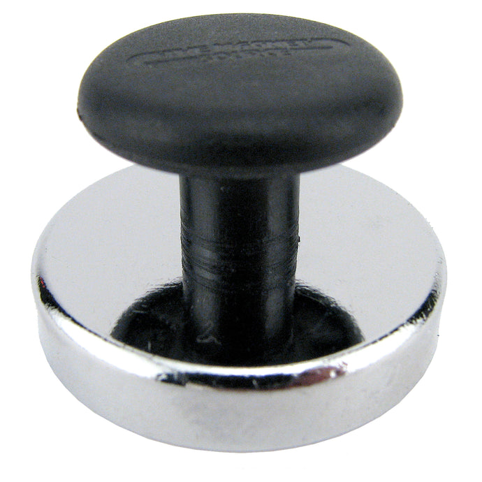 HMKR-45 Ceramic Round Base Magnet with Knob - 45 Degree Angle View