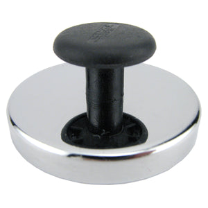HMKR-50 Ceramic Round Base Magnet with Knob - 45 Degree Angle View