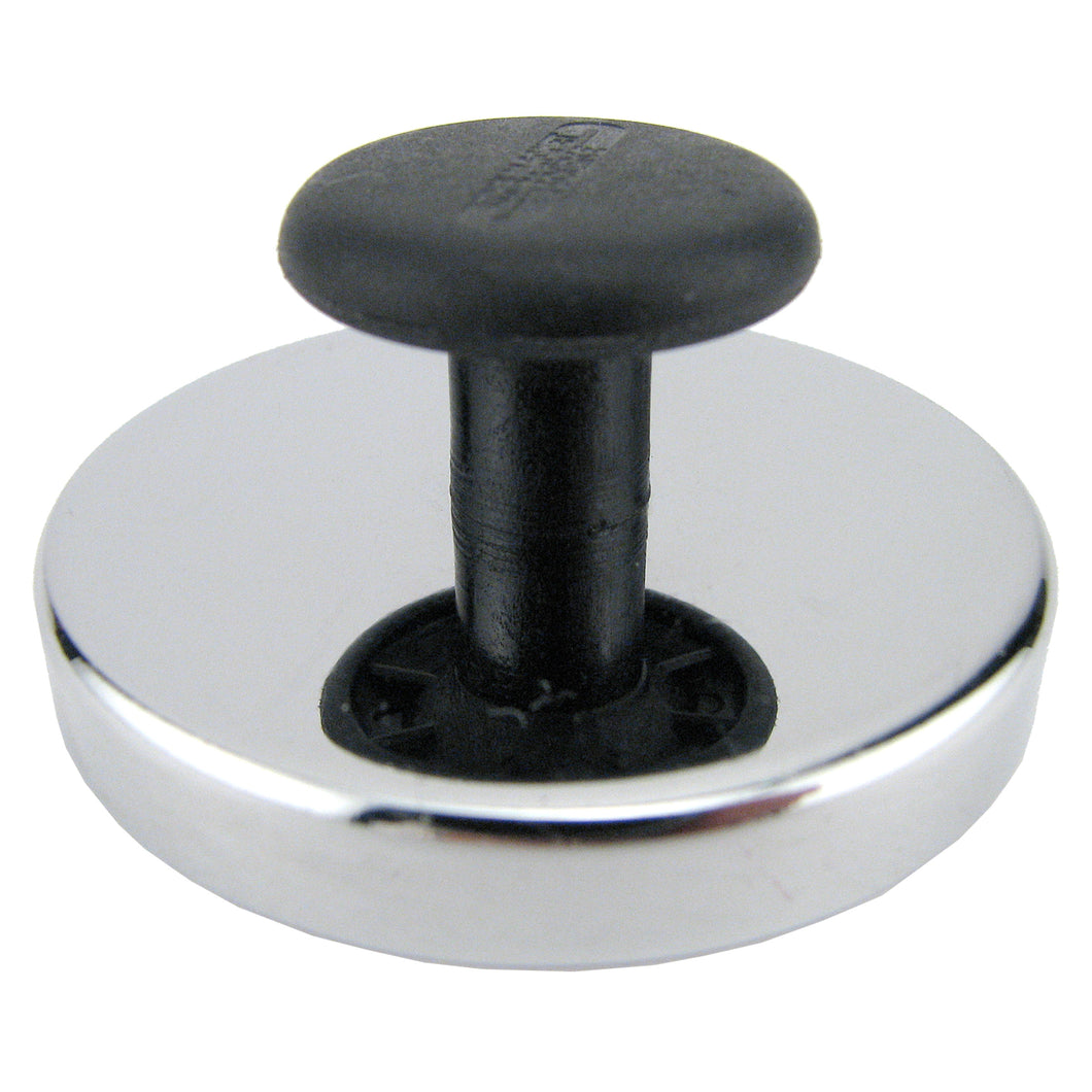 HMKR-50 Ceramic Round Base Magnet with Knob - 45 Degree Angle View