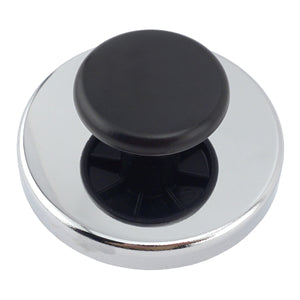HMKR-80 Ceramic Round Base Magnet with Knob - 45 Degree Angle View