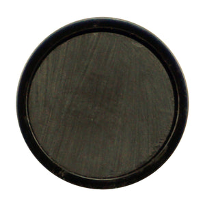 CACM098BPC Ceramic Round Base Magnet with Male Thread - Top View