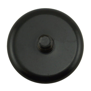 CACM098S01BPC Ceramic Round Base Magnet with Male Thread - Bottom View