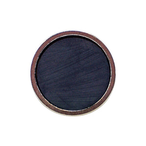 CACM098S01 Ceramic Round Base Magnet with Male Thread - Top View