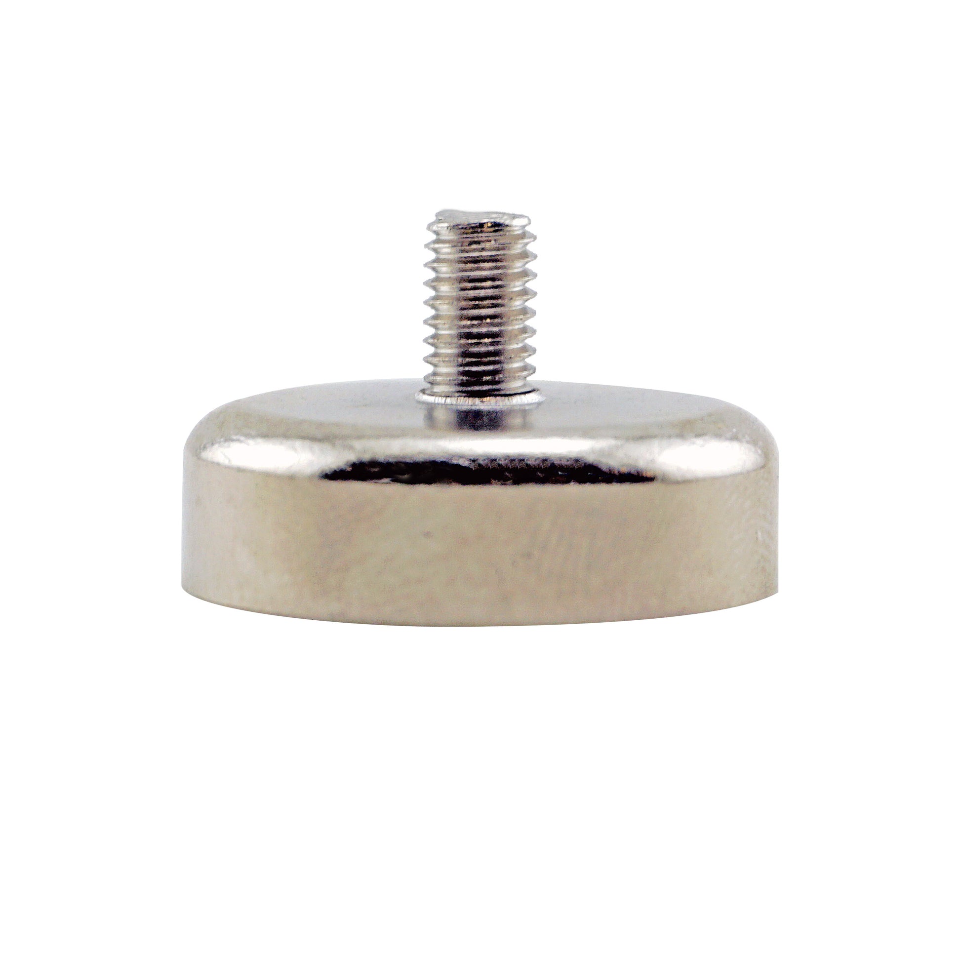 Load image into Gallery viewer, CACM098S01 Ceramic Round Base Magnet with Male Thread - Front View