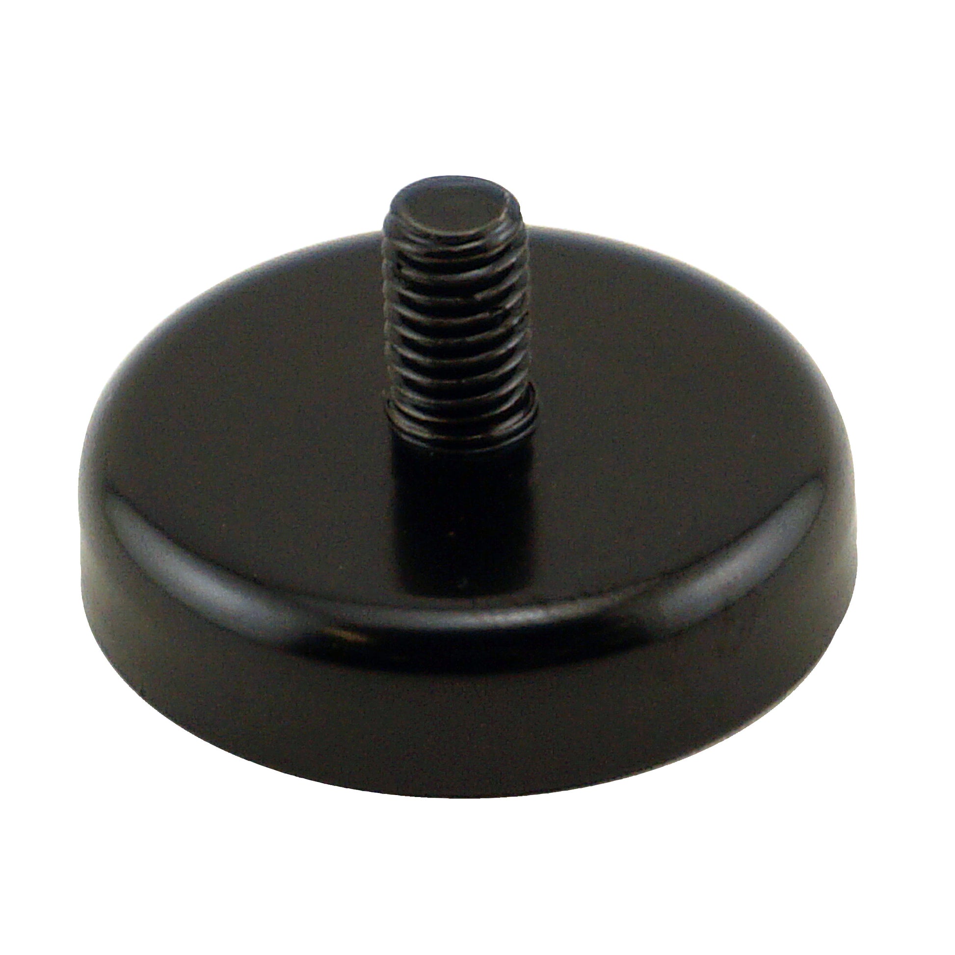 Load image into Gallery viewer, CACM126S01BPC Ceramic Round Base Magnet with Male Thread - 45 Degree Angle View