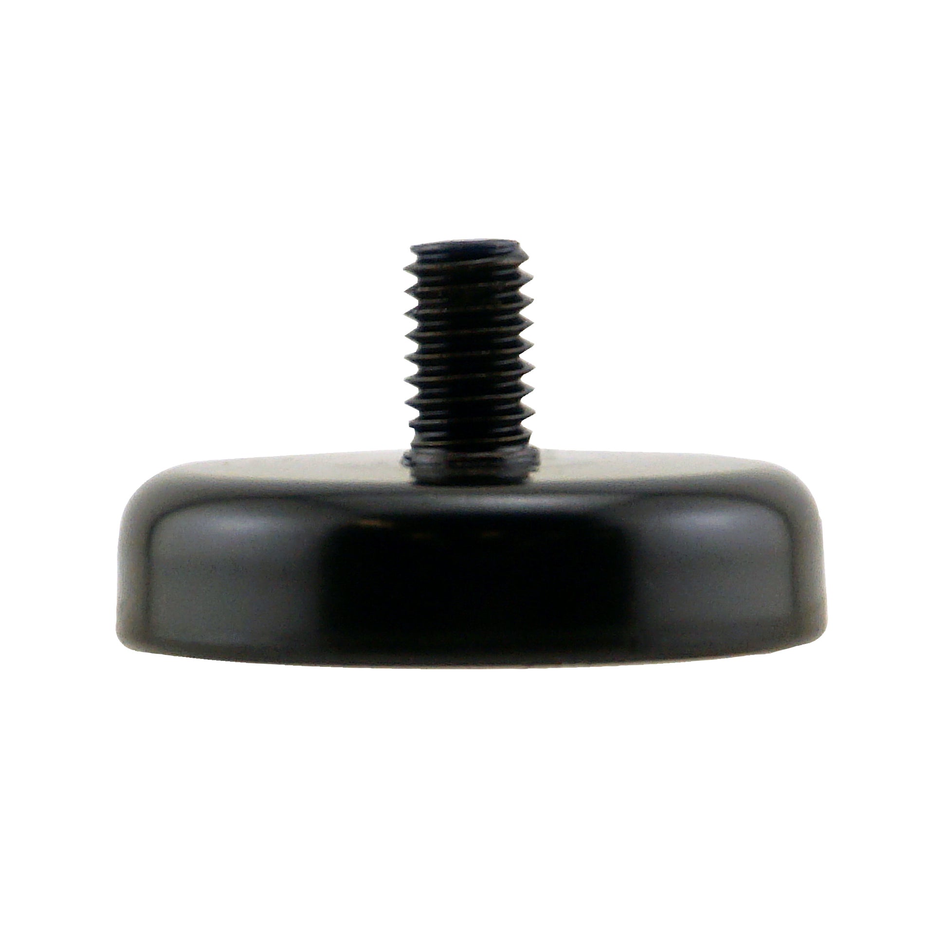 Load image into Gallery viewer, CACM126S01BPC Ceramic Round Base Magnet with Male Thread - Side View