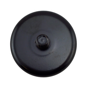 CACM126S01BPC Ceramic Round Base Magnet with Male Thread - Bottom View