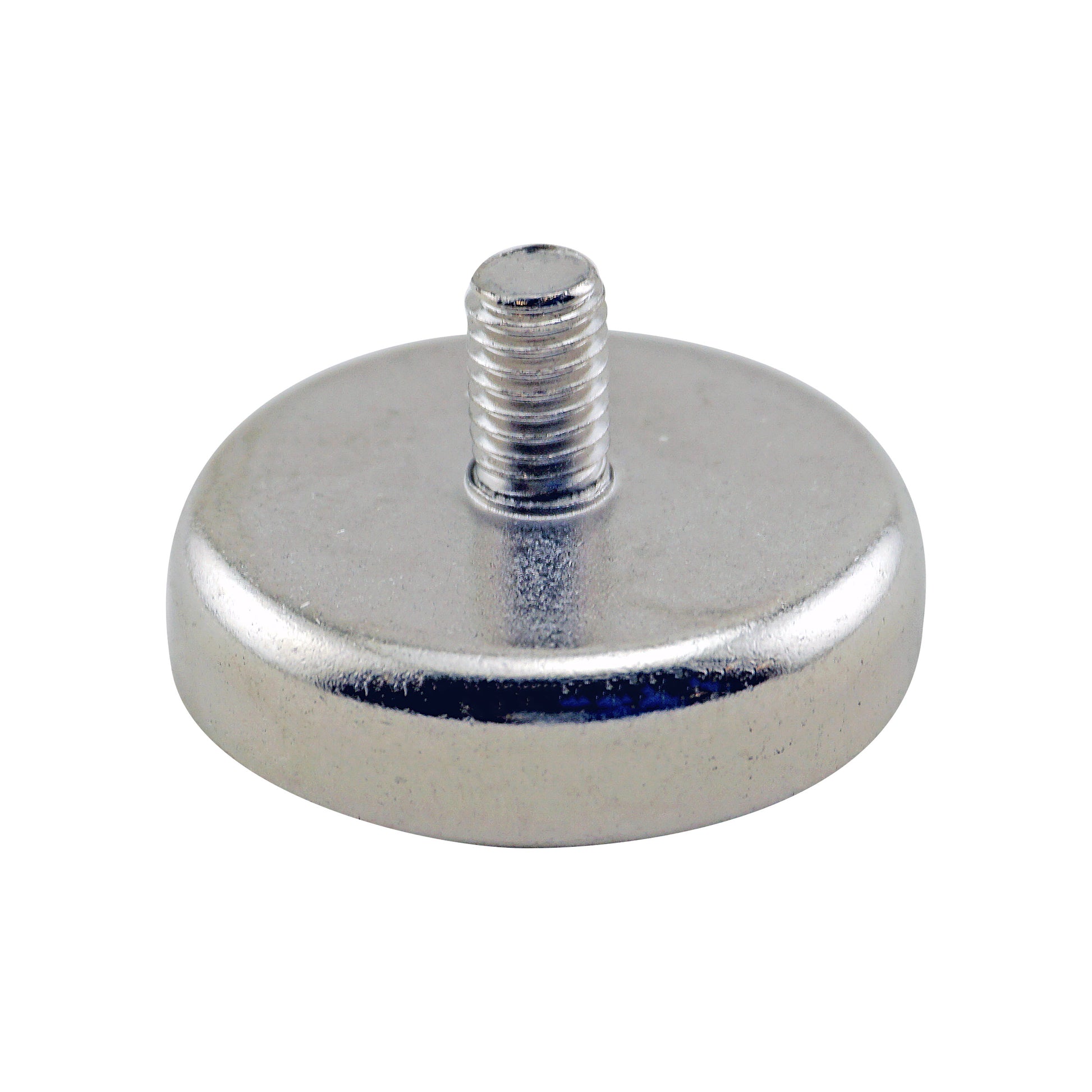 Load image into Gallery viewer, CACM141 Ceramic Round Base Magnet with Male Thread - 45 Degree Angle View