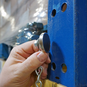 CACM141 Ceramic Round Base Magnet with Male Thread - In Use
