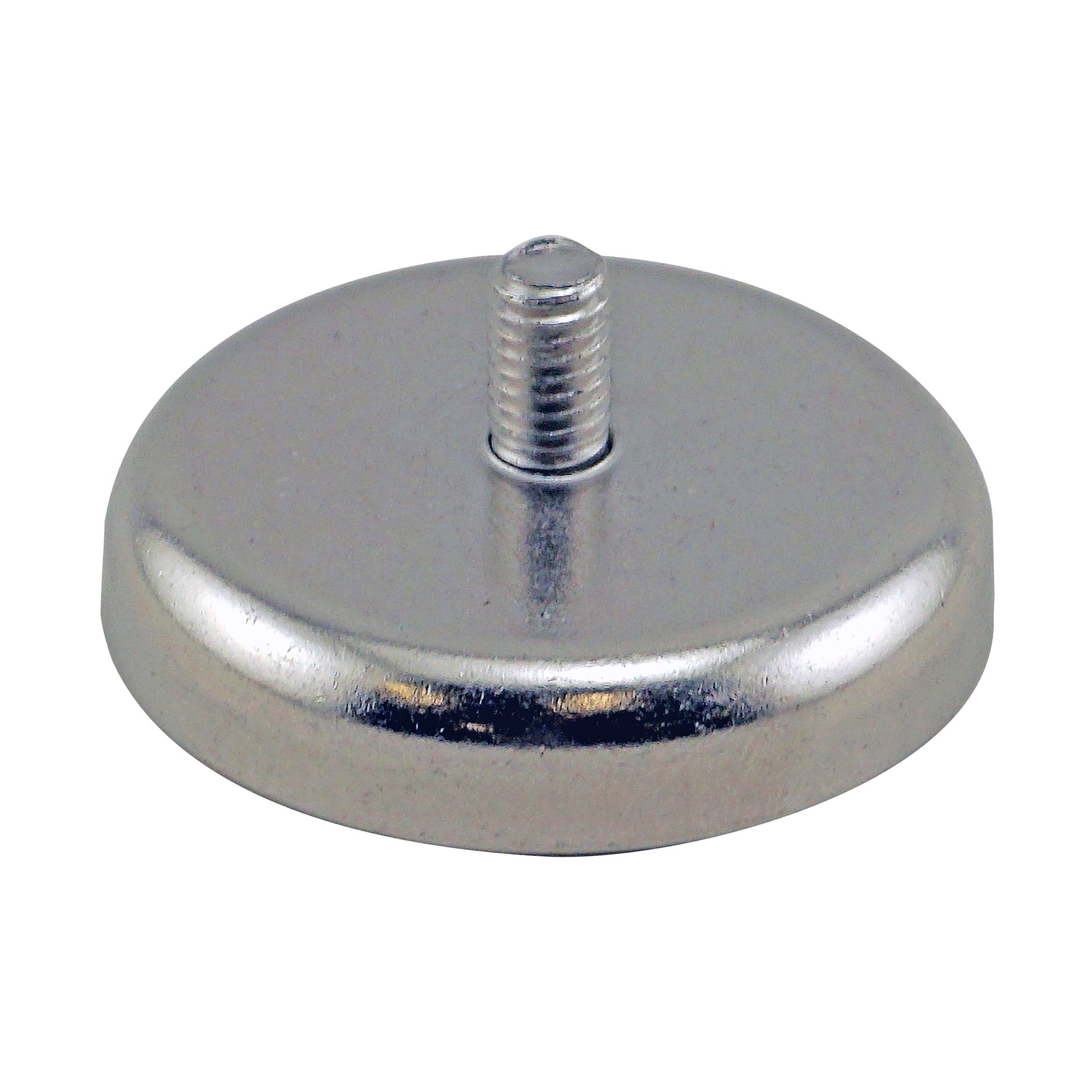 Load image into Gallery viewer, CACM165S01 Ceramic Round Base Magnet with Male Thread - 45 Degree Angle View