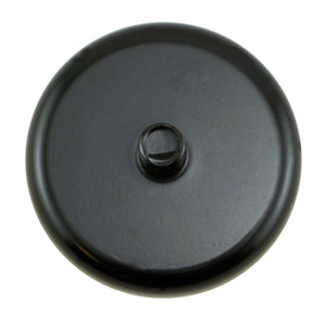 CACM189BPC Ceramic Round Base Magnet with Male Thread - Bottom View