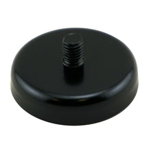 Load image into Gallery viewer, CACM189S01BPC Ceramic Round Base Magnet with Male Thread - 45 Degree Angle View