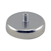 Load image into Gallery viewer, CACM189S01 Ceramic Round Base Magnet with Male Thread - 45 Degree Angle View