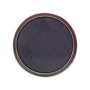 CACM189S01 Ceramic Round Base Magnet with Male Thread - Top View