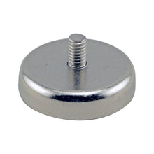 Load image into Gallery viewer, CACM189 Ceramic Round Base Magnet with Male Thread - Side View