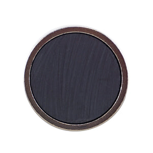 CACM189 Ceramic Round Base Magnet with Male Thread - Bottom View