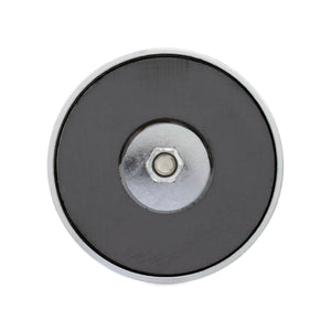 RB50NPC Ceramic Round Base Magnet with Spring Clamp - Top View