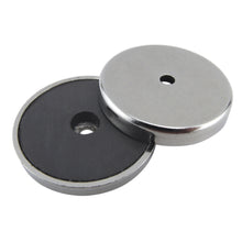 Load image into Gallery viewer, 07515 Ceramic Round Base Magnets (2pk) - 45 Degree Angle View