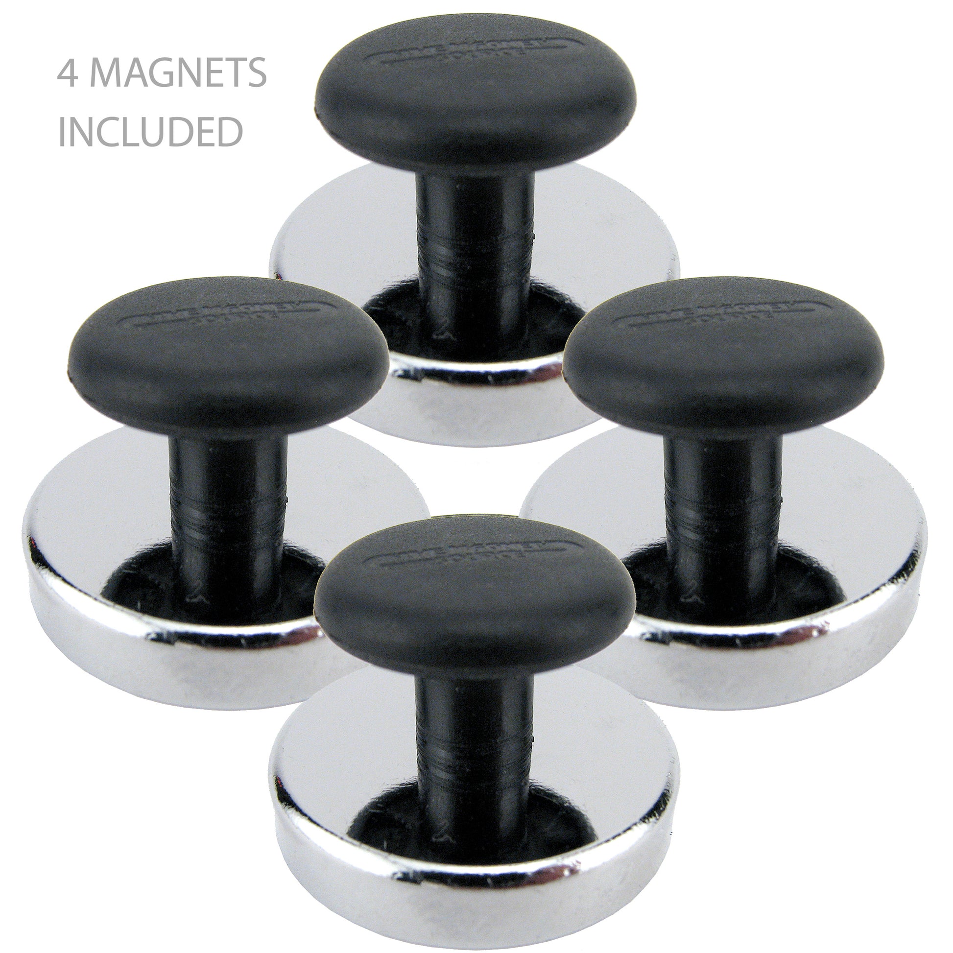 Load image into Gallery viewer, HMKR-45X4 Ceramic Round Base Magnets with Knob (4pk) - Main View