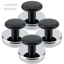 Load image into Gallery viewer, HMKR-45X4 Ceramic Round Base Magnets with Knob (4pk) - Main View