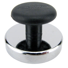 Load image into Gallery viewer, HMKR-45X4 Ceramic Round Base Magnets with Knob (4pk) - 45 Degree Angle View