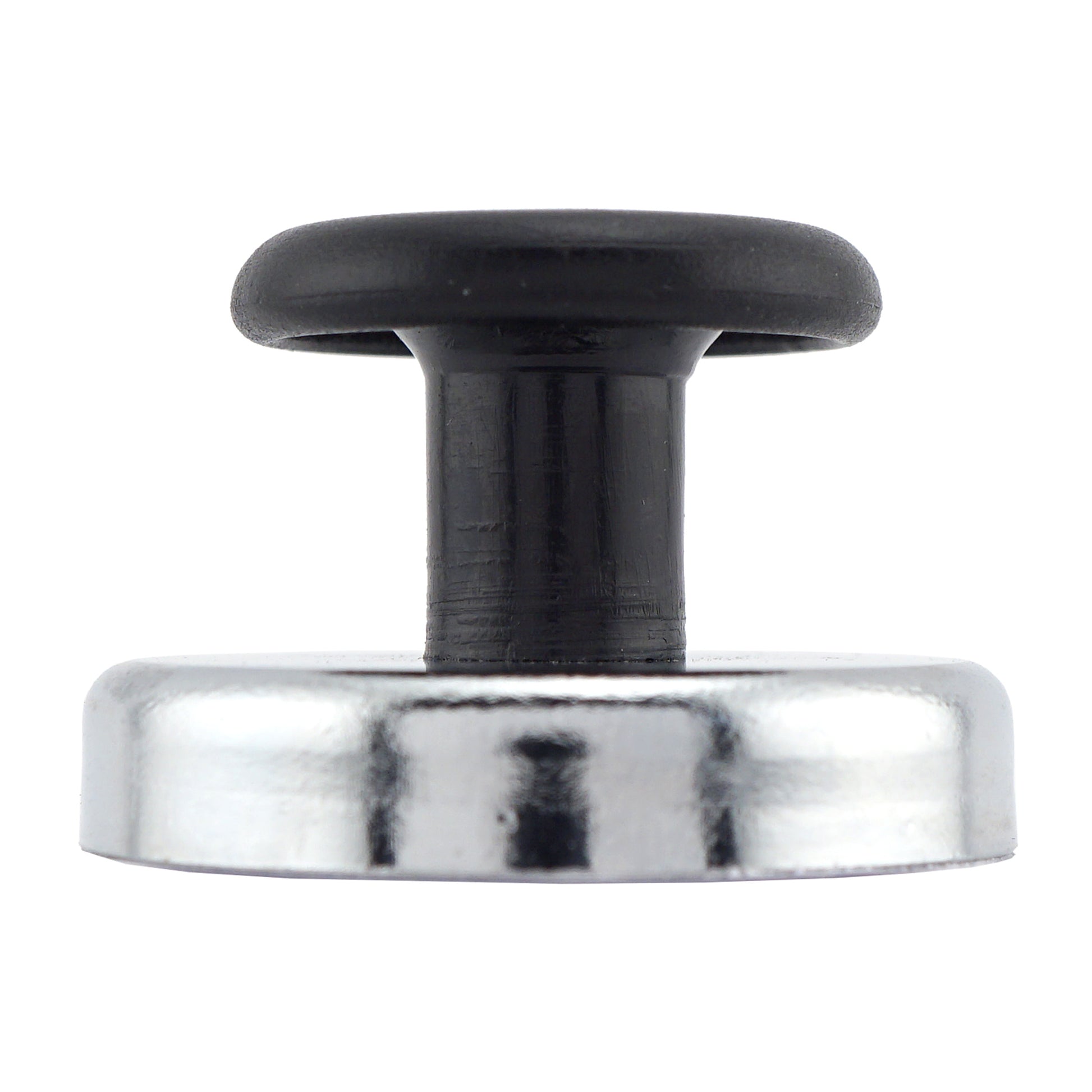 Load image into Gallery viewer, HMKR-45X4 Ceramic Round Base Magnets with Knob (4pk) - Side View