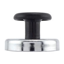 Load image into Gallery viewer, HMKR-45X4 Ceramic Round Base Magnets with Knob (4pk) - Side View