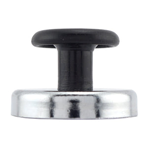 HMKR-45X4 Ceramic Round Base Magnets with Knob (4pk) - Side View