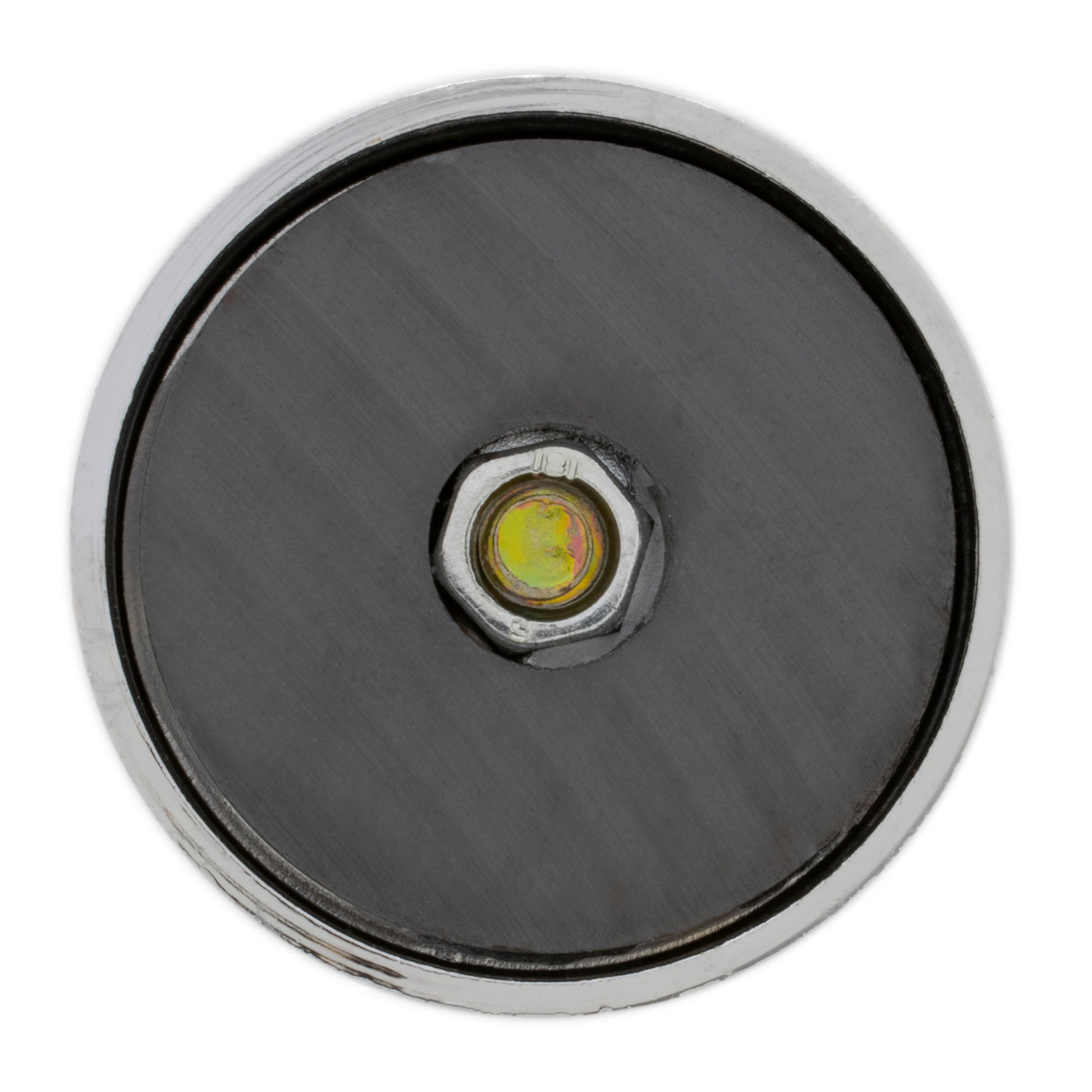 Load image into Gallery viewer, HMKR-45X4 Ceramic Round Base Magnets with Knob (4pk) - Bottom View