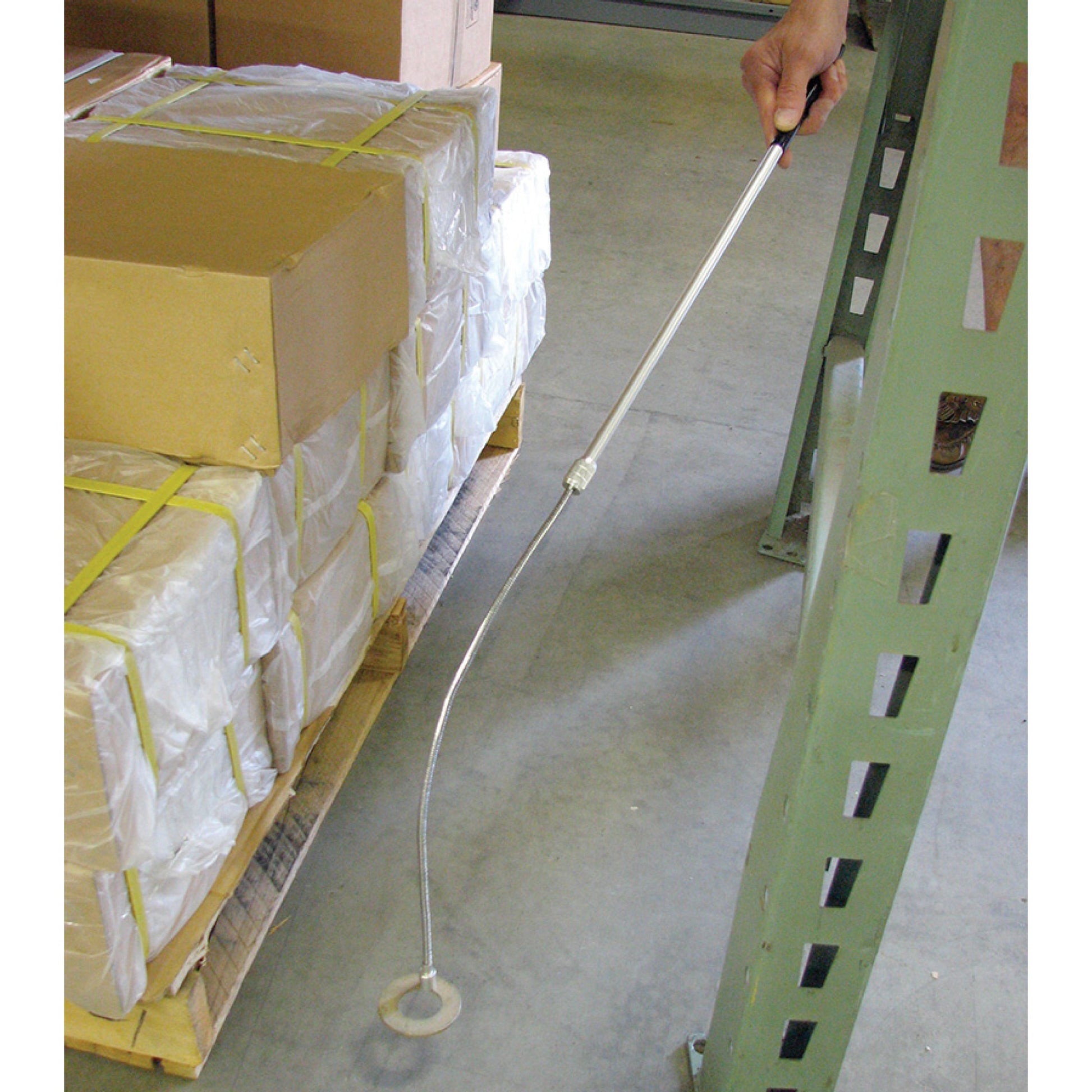 Load image into Gallery viewer, 07569 Extendable, Bendable Magnetic Pick-Up Tool with Locking Nut - In Use