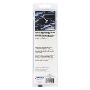 07227 Extra-long Extendable Magnetic Pick-Up Tool with Locking Hinge - Back of Packaging