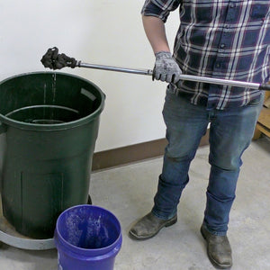 RHS04 Extra-long Magnetic Retrieving Baton with Release - In Use